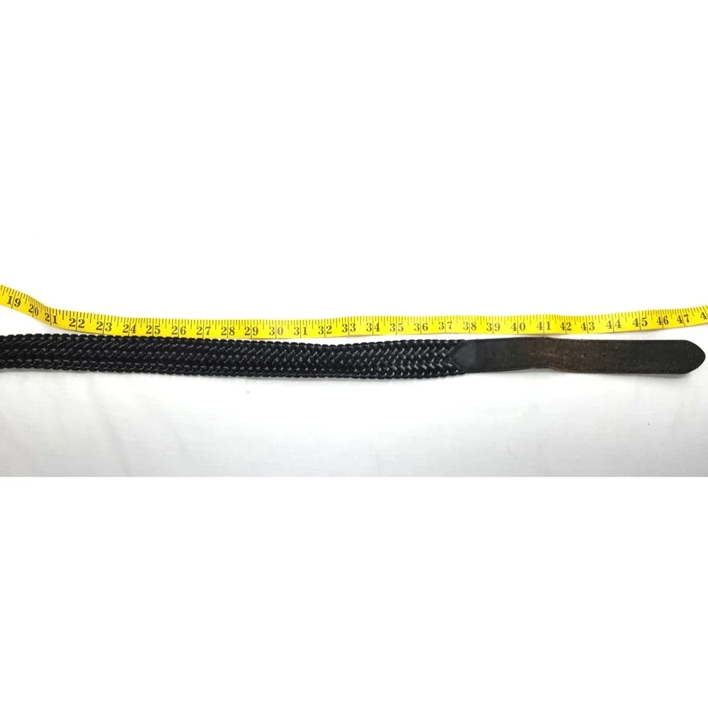 Braided‎ Leather Belt Dk Brown Sz 40